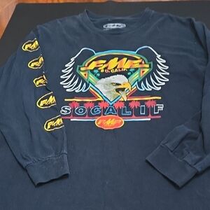 FMf Men's Black Long Sleeve Tee